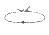 Bracciale Mano-J. Uomo in Titanio Zaffiro blu MINBRTZAB1CROK_TI - MINBRTZAB1CROK_TI